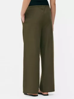 Spodnie z wiązaniem w talii