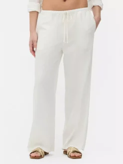 Spodnie z wiązaniem w talii