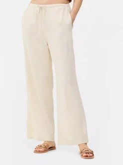 Spodnie z wiązaniem w talii