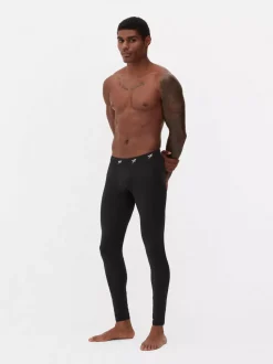 Sportowe legginsy z logo w pasie