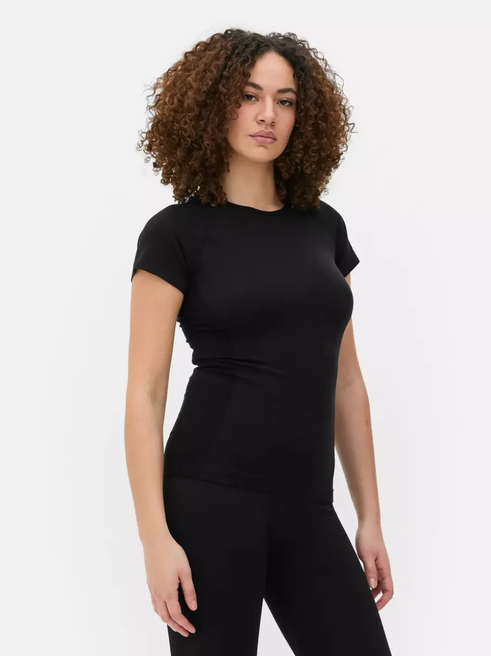 Sportowy top z krótkim rękawem bez szwów