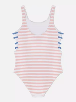 Strój kąpielowy w paski z motywem Sticha Disneya