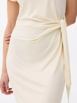 Sukienka midi z węzłem