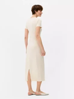 Sukienka midi z węzłem