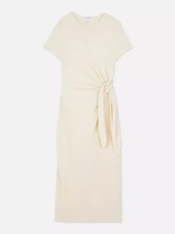 Sukienka midi z węzłem