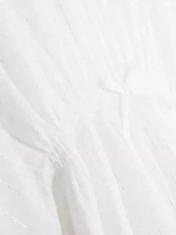 Sukienka typu kaftan z marszczoną talią