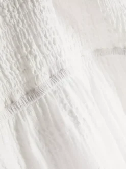 Sukienka warstwowa z marszczeniami