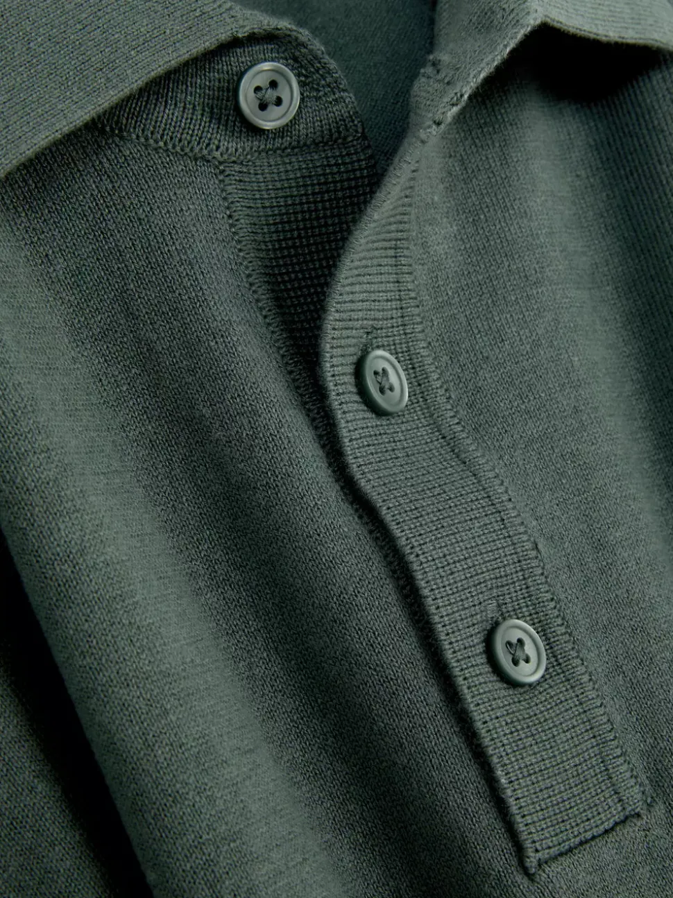 Sweter polo z długim rękawem