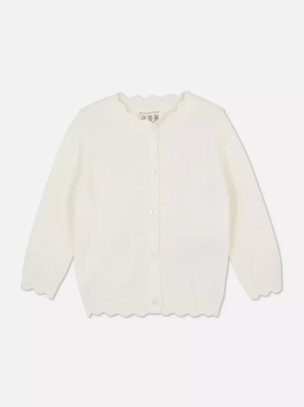 Sweter rozpinany z muszelkowym obszyciem