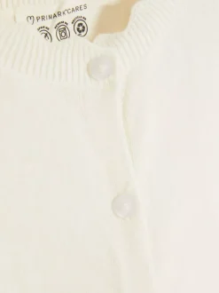 Sweter rozpinany z muszelkowym obszyciem