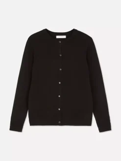 Sweter rozpinany z okrągłym dekoltem