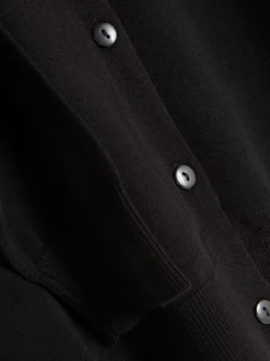 Sweter rozpinany z okrągłym dekoltem