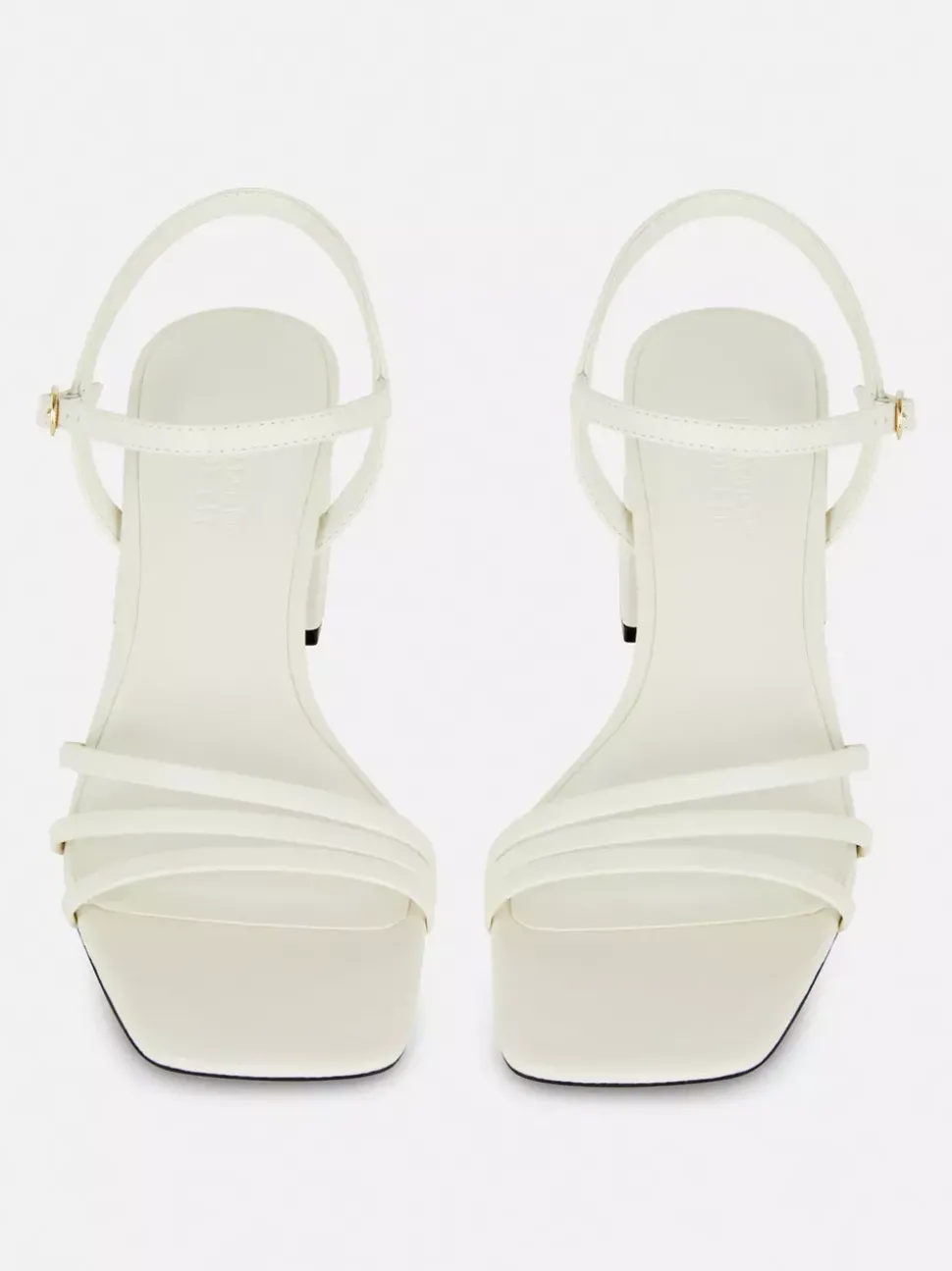 Szerokie sandały z paskami na klockowym obcasie