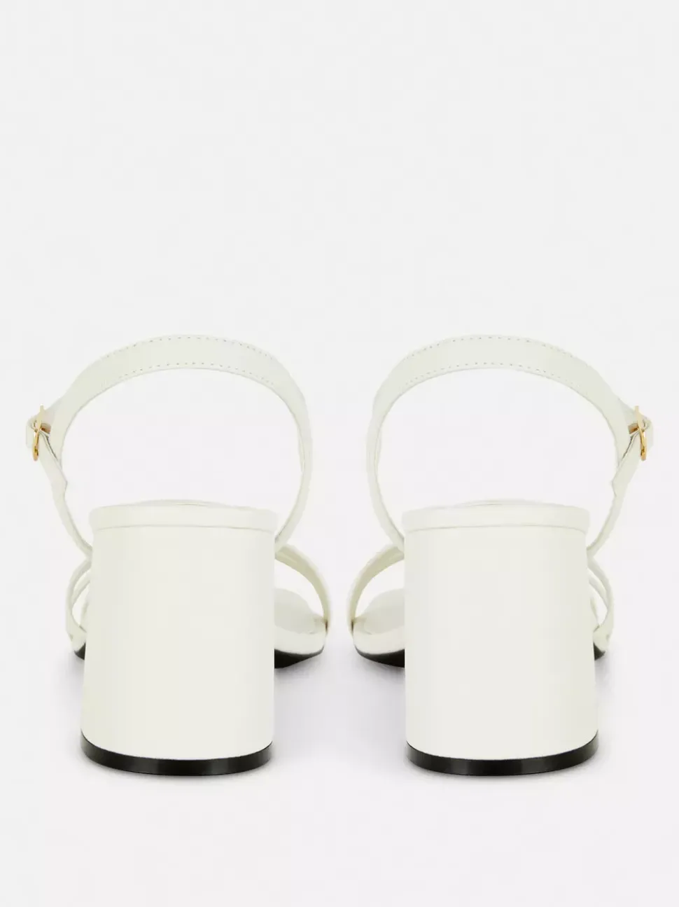 Szerokie sandały z paskami na klockowym obcasie