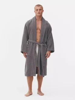 Szlafrok do spa z bawełnianej tkaniny frotte