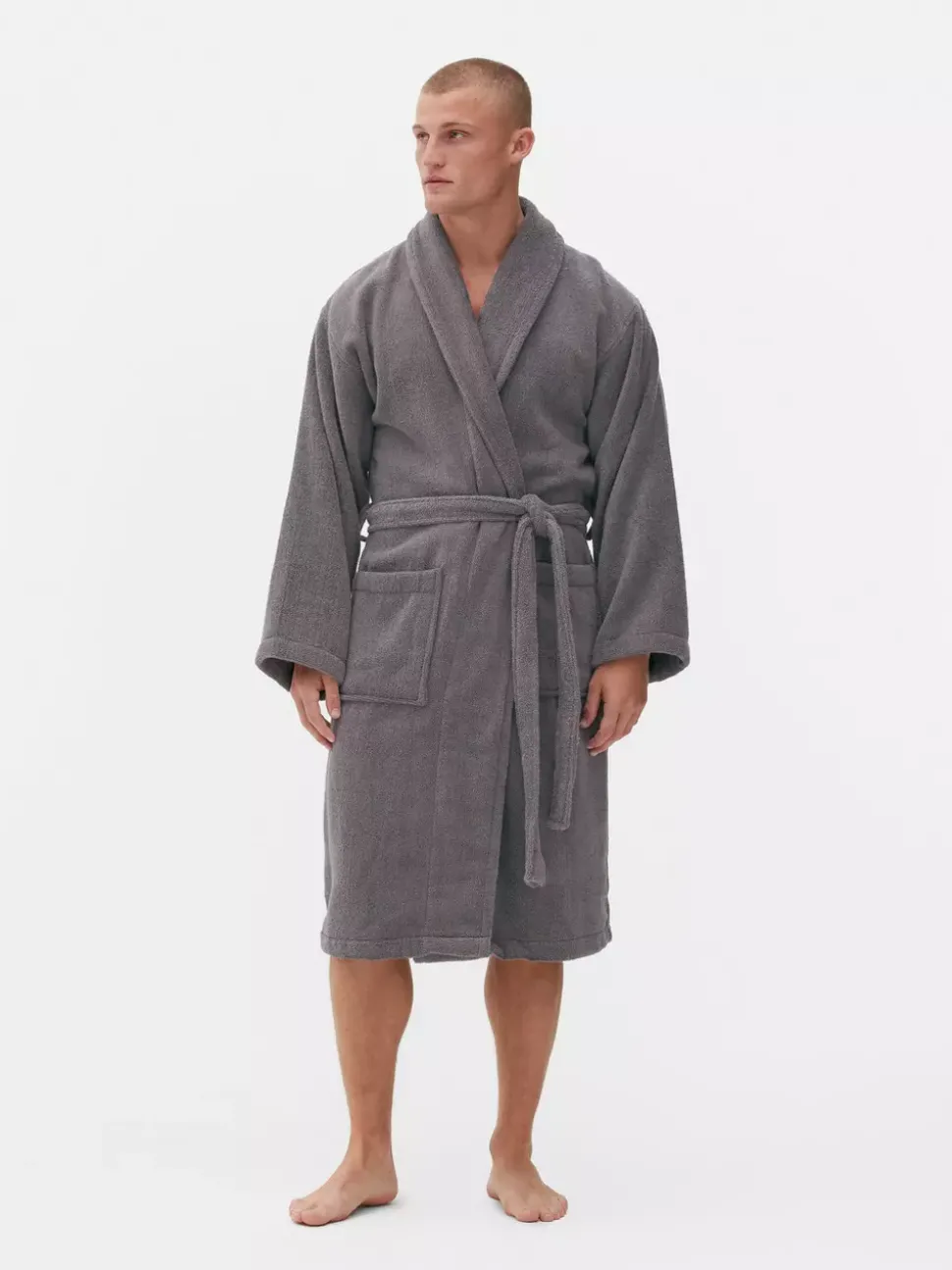 Szlafrok do spa z bawełnianej tkaniny frotte