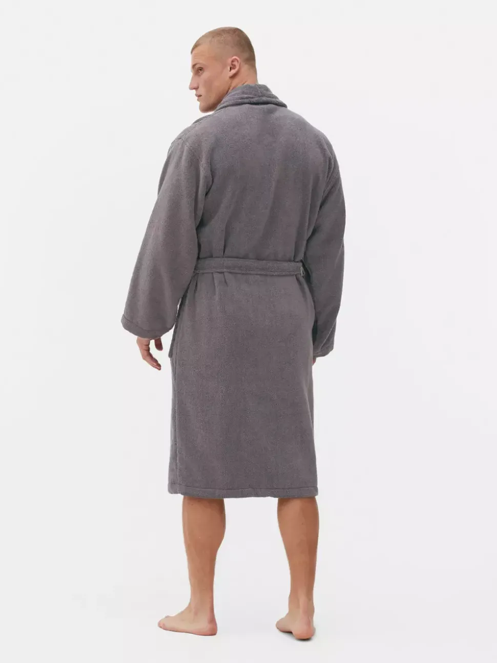 Szlafrok do spa z bawełnianej tkaniny frotte