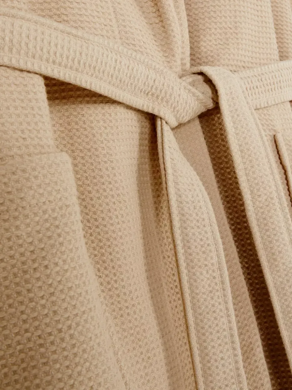 Szlafrok o waflowej fakturze