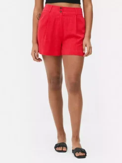 Szorty bermudy z lnu