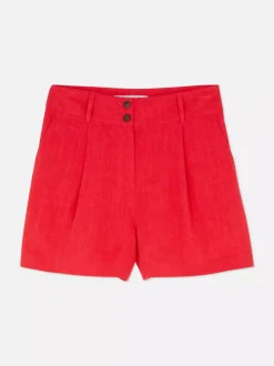 Szorty bermudy z lnu