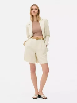 Szorty bermudy z paskiem