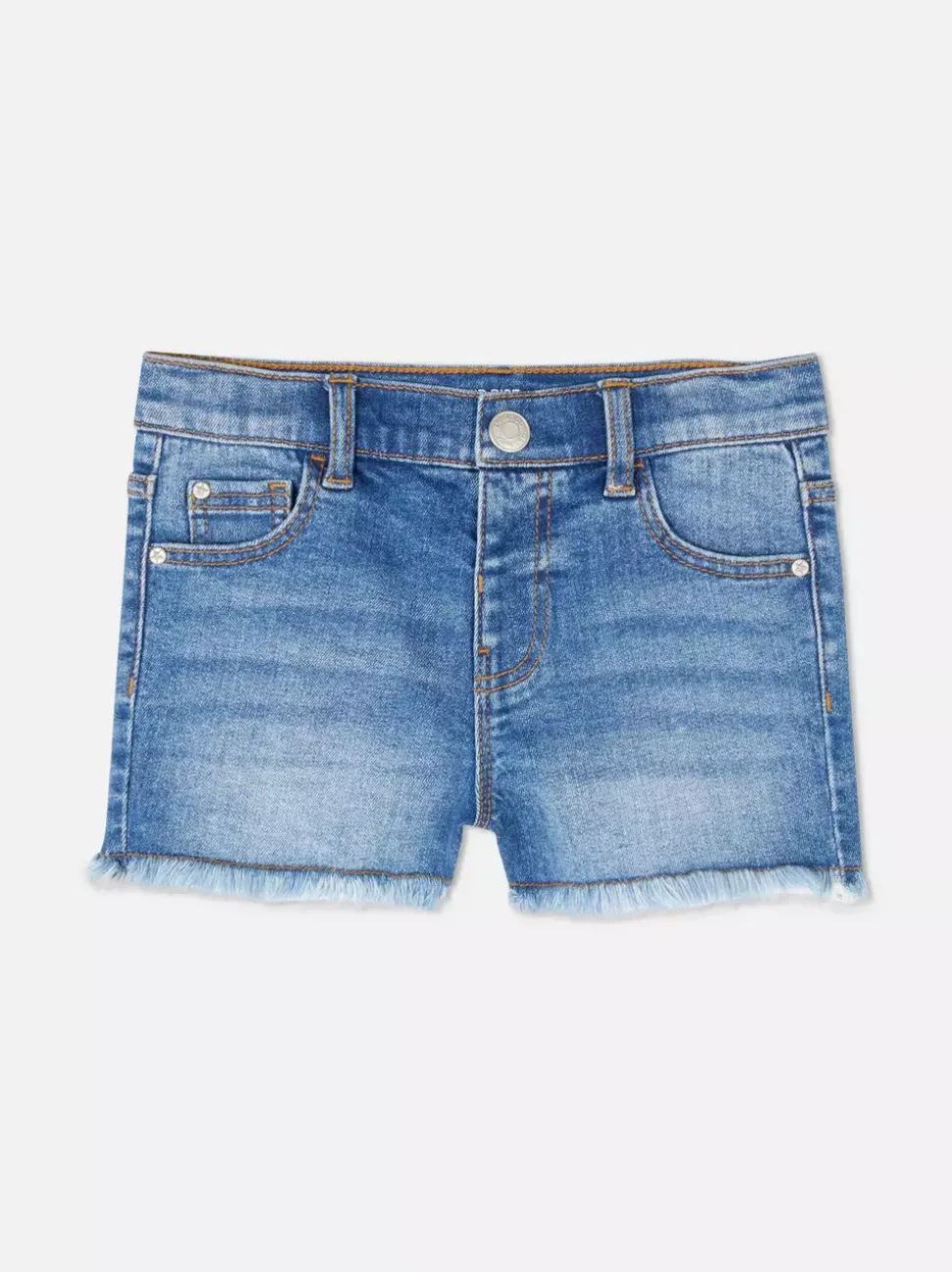 Szorty jeansowe z postrzępionym wykończeniem nogawek