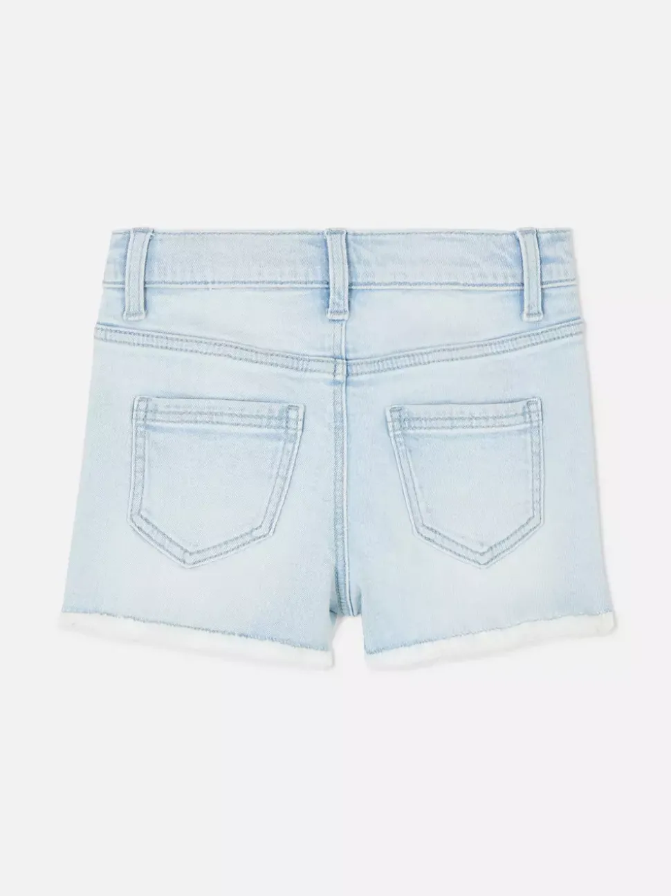 Szorty jeansowe z postrzępionym wykończeniem nogawek