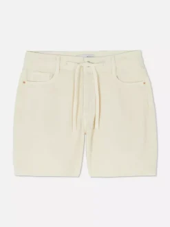 Szorty jeansowe z wiązaniem z przodu