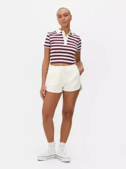 Szorty o waflowej teksturze