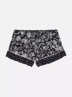 Szorty od piżamy w kwiaty
