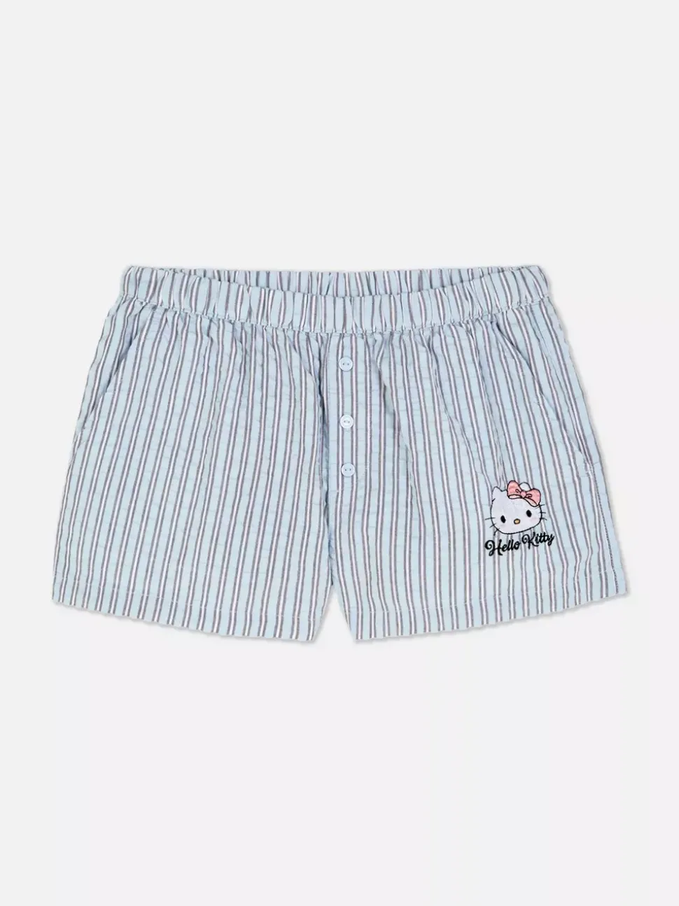 Szorty w paski z motywem Hello Kitty