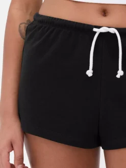 Szorty z dżerseju wiązane w pasie