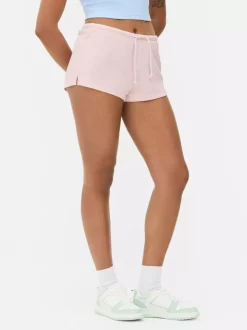 Szorty z dżerseju wiązane w pasie