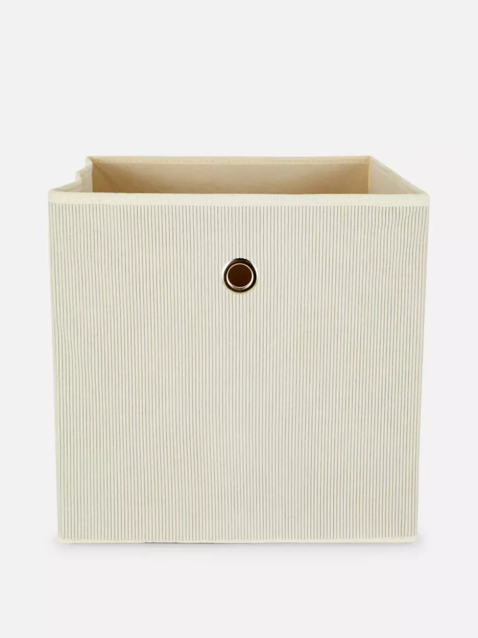 Sztruksowe sześcienne pudło do przechowywania