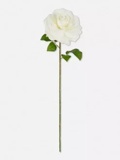 Sztuczna róża na pojedynczej łodydze