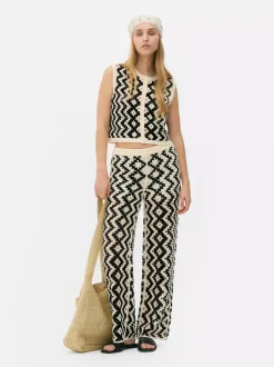 Szydełkowa kamizelka w zygzaki, część zestawu