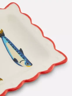 Talerz do serwowania z motywem sardynek