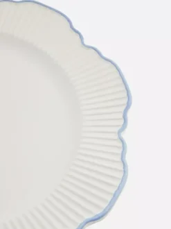 Talerz obiadowy z muszelkowym wykończeniem