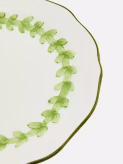 Talerzyk z wytłoczonym motywem liści