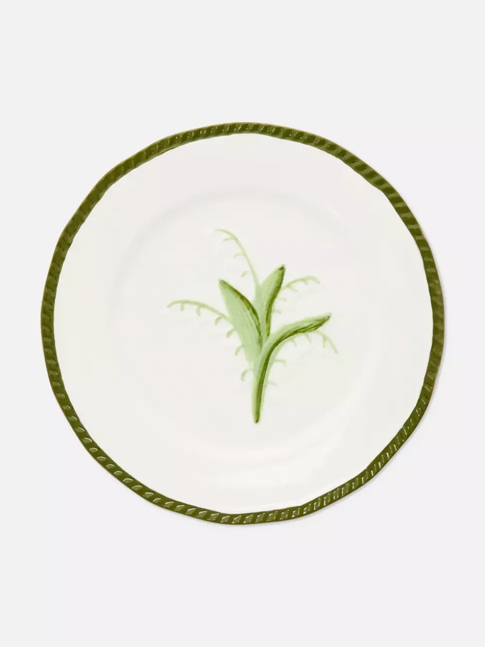 Talerzyki z wytłoczonym motywem lilii