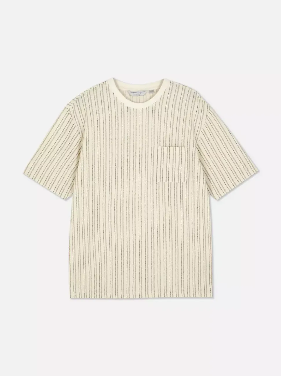 Teksturowana góra od piżamy w paski