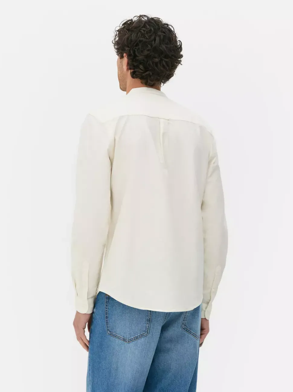 Teksturowana koszula ze stójką