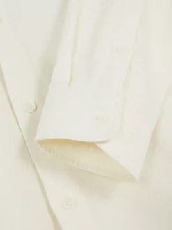 Teksturowana koszula ze stójką