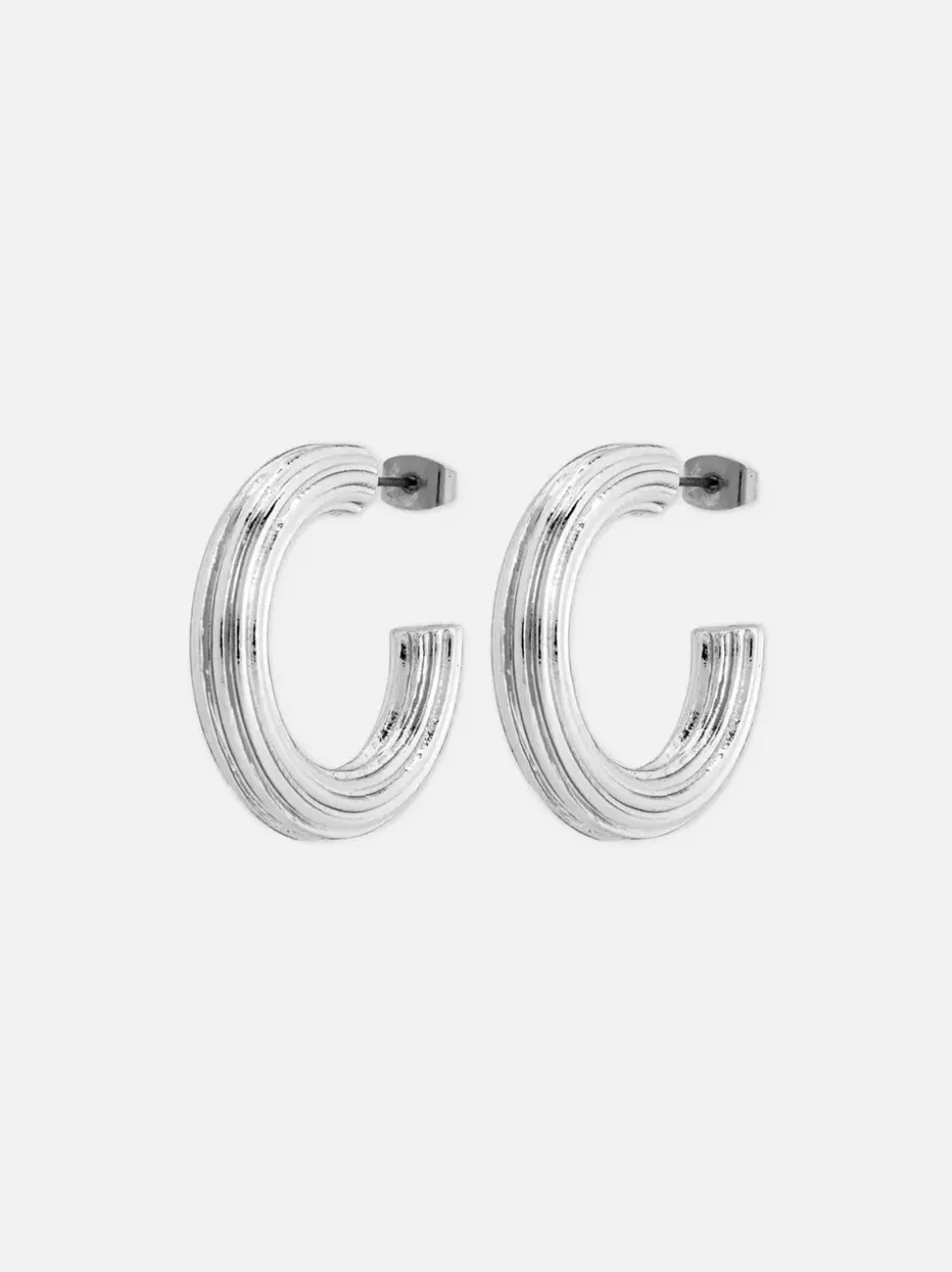 Teksturowane kolczyki koła