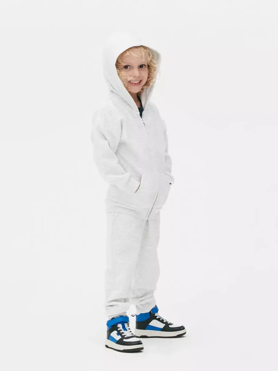 Teksturowane spodnie dresowe z geometrycznym wzorem