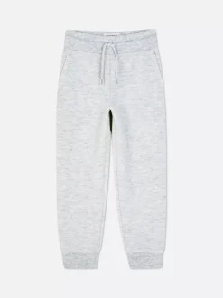 Teksturowane spodnie dresowe z geometrycznym wzorem