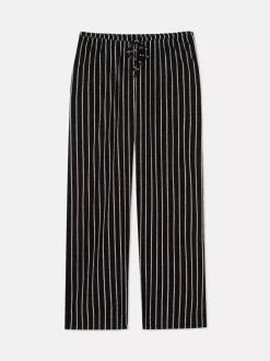 Teksturowane spodnie z szeroką nogawką, część zestawu