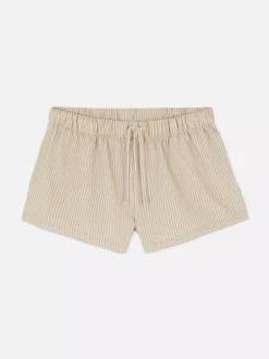 Teksturowane szorty w paski