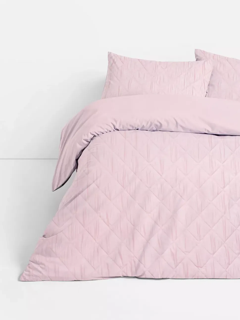 Teksturowany komplet pościeli w romby, rozmiar king