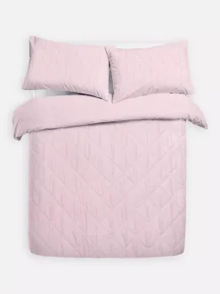 Teksturowany komplet pościeli w romby, rozmiar king